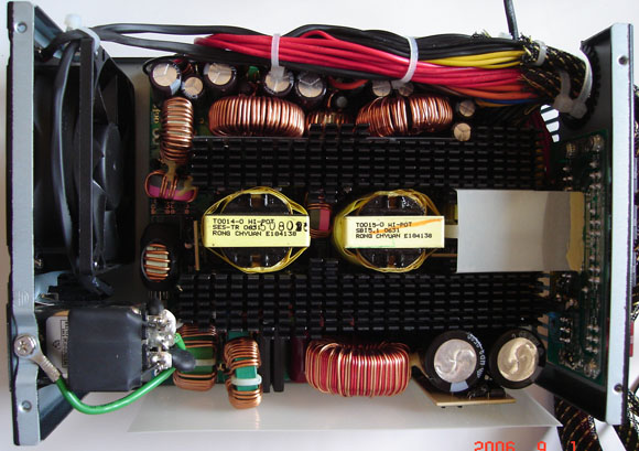 Top View of Internal Components